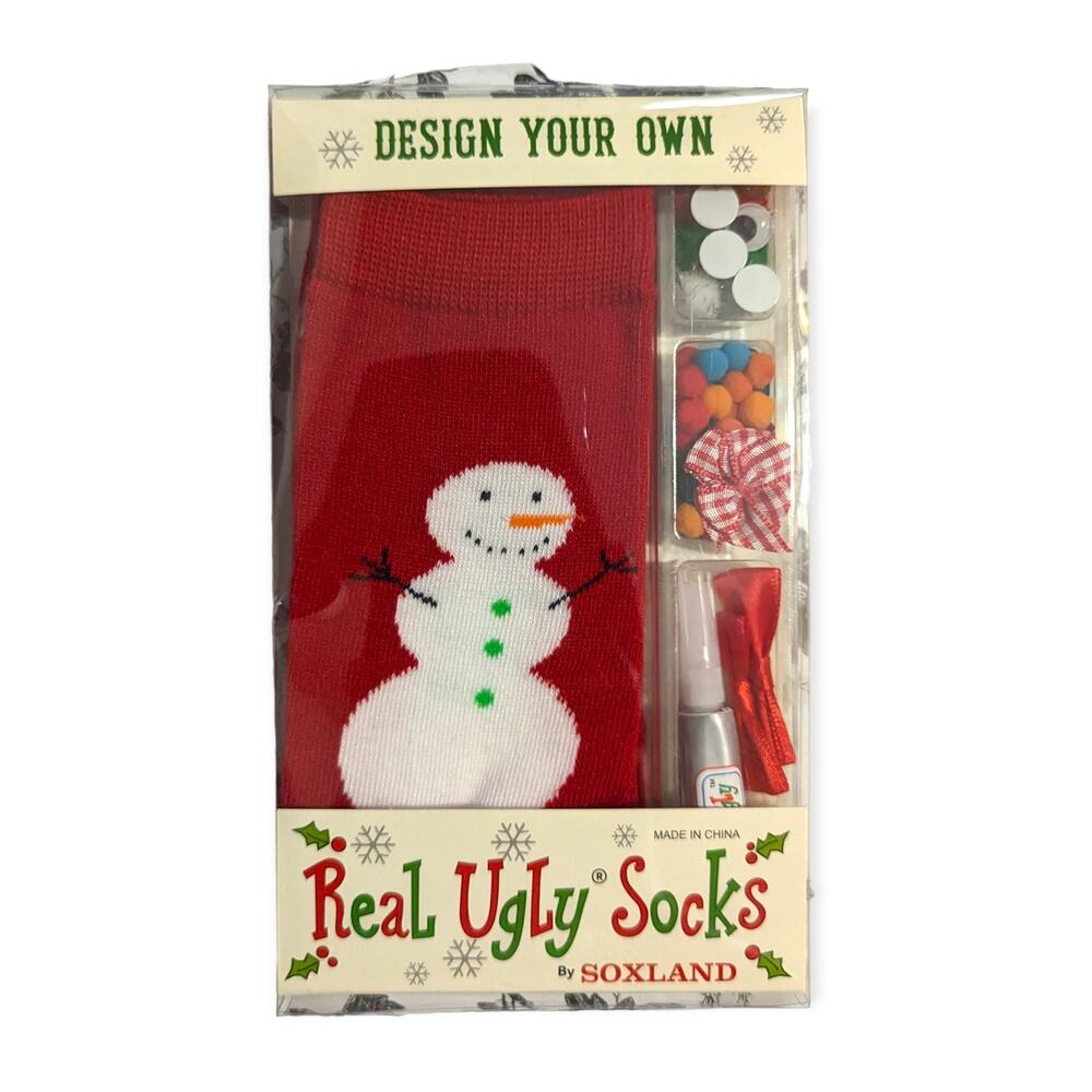 NWT Soxland Design Your Own Real Ugly Socks Kit 9-11